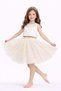 Girl's Pearl Detailed Ecru Tutu Skirt Birthday Graduation Party Skirt - 2
