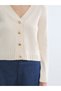 Rmz Gi̇yi̇m Farkiyla V Dikim Self-Embroidered Women's Knitwear Cardigan - 3