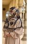 Pamuklu Soft Amin Pattern Scarf-Anthracite/Mink - 8