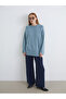 Esvab • Modern & Distinctive Zero Roba Collar Loose Fit Women's Knitwear Tunic - 2