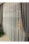 French Lace 3 Row Tulle Curtain with Dense Pleats - 2