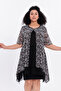Women's Plus Size Blouse Floral Pattern Tulle Fabric Inside Lining Short Sleeve Comfortable Fit Modern Blouse Ng5023 - 4