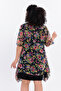 Women's Plus Size Blouse Floral Pattern Tulle Fabric Inside Lining Short Sleeve Comfortable Fit Modern Blouse Ng5023 - 7