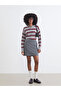 Esvab • Modern & Distinctive Devrik Roba Collar Striped Loose Fit Women's Knitwear Sweater - 2