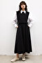 Knitted Sweater Poplin Shirt - 5