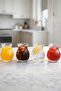 Set of 4 200 ml Borosilicate Line Patterned Glass Cups Heat Resistant Transparent Kw-720 - 2