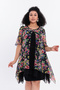 Women's Plus Size Blouse Floral Pattern Tulle Fabric Inside Lining Short Sleeve Comfortable Fit Modern Blouse Ng5023 - 4