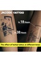 Waterproof Design Semi-Permanent Tattoos, Lucky Number 777 - Sword, Swallow, Peace Pattern - Dual... - 5