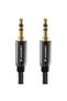 universal mini jack cable 2x AUX cable 2 m black - 3