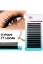 8-12mm MIX 0.07mm D FADVAN U Shape YY Lashes C/D Curl Eyelashes Extension Waterproof Premium Soft Ma - 8