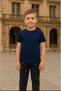 Unisex Children's Crew Neck Short Sleeve Standard Fit 2-Pack Dark Pink-Dark Blue Color Children's T-Shirt - 3