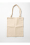 Natural Color Raw Fabric Tote Bag 38X42 cm Multi-Purpose Carry and Shopping Bag - 3