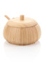 Bamboo Spoon Spice Rack |   100% Natural Bamboo |   With Lid, Spoon Included |   13.5 X 13 X 9 cm - 3