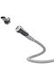 Adaptor magnetic MT01 Micro USB - Type-C argintiu