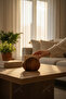 Akasya Napkin Holder |   Natural Wood Tabletop Napkin Holder - 4
