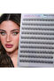 MIX Self-Adhesive Eyelashes, DIY 10-12 Mm, 120 Pieces Fluffy D Curl Soft Natural Eyelashes with Twee