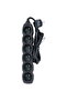 6 SOCKETS 1.5M BLACK - 2