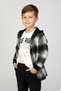 Mojo boys' plaid shirt three-piece set, ages 4-9, black - 2