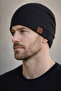 Men's Combed Cotton Beret Black Color, Flat Model, Flexible and Lightweight, Casual Hat - 2