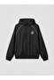 Mg trenden black hooded beşiktaş embroidered boy's raincoat