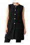 Crew Neck Tunic Knitwear Soft Vest / Black Black - 3