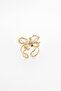 Sparkling Butterfly Figured Adjustable Women's Ring - Crystal Stone |   Stainless Steel