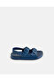 Boys Navy Slide With Backstrap Sandals
