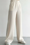 Melaj Linen Wide Leg Trousers-Cream - 2