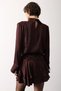 New Season Pleated Detailed Satin Women's Blouse 34515 - 4
