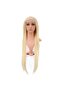 Real Front Lace Straight Platinum Tulle Wig - 80-85cm