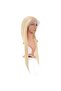 Real Front Lace Straight Platinum Tulle Wig - 65-70cm - 2