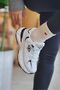 Women's Black and White Orthopedic Non-Slip Sole Casual Sneaker 050 - 4