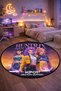Non-Slip Base K-Pop Demon Hunters Themed Machine Washable Teen Room Carpet 160X160