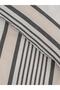 Black Striped Double Duvet Cover Set (S6) - 6
