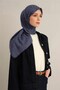 وشاح أنيق وعصري منقوش باللون الأزرق - 3
