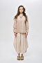 Women's Cotton-Linen Blend Buttoned Detailed Solid Color Shirt - 3