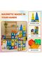 97 PCS Magnetic Tiles for Kids Ages 3+ – STEM Educational Construction Blocks – Creative 3D Magn - 4
