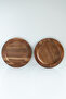 Double Acacia Serving Plate with Edge Detail - 2