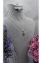Gold Color Zircon Stone Strawberry Figured Steel Necklace Non-Tarnishable - 45cm - 3