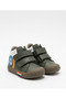 Boy's Khaki Waterproof Leather Orthopedic Sports Boots