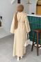 Two Threaded Dress Beige - 4
