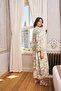 Ieg Floral and Leaf Patterned Lace and Low-Cut Dressing Gown Set Ilkel-Mdgym457 - 5