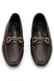 Women's Bitter Brown Leather Buckle Detailed Lightweight Orthopedic Ballerinas - 2