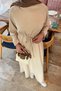 Waist Tunnel Detailed Dress Beige - 3