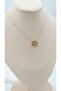 Gold Zircon Stone Clover Design Necklace - 2