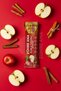 3-Pack of Fruit Bar Containing Magnesium and Vitamin D, Apple and Cinnamon Without Added Sugar 35 Gr X 12 Pieces - 3