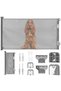 Retractable and Extendable Safety Gate, Plastic, DANEX, Gray - 4