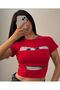 Red Cars Mcqueen Model Printed Crop Body - 3