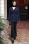 Navy Blue Belted Buttoned Jacket - 2