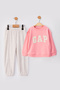 JERSEY EMBROIDERED TWO-PIECE SEASONAL PAJAMA SET - 3